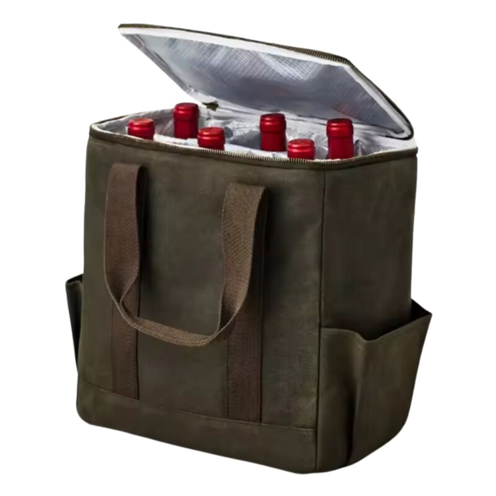 6-Bottle Thermal Insulated Wine Cooler Bag